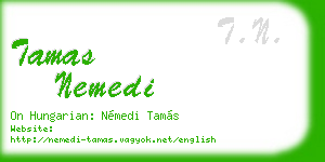 tamas nemedi business card